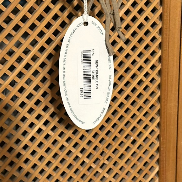 Oh My Gauze Women’s Triangle Scarf:O/S in KHAKI (524) - Picture 2 of 4